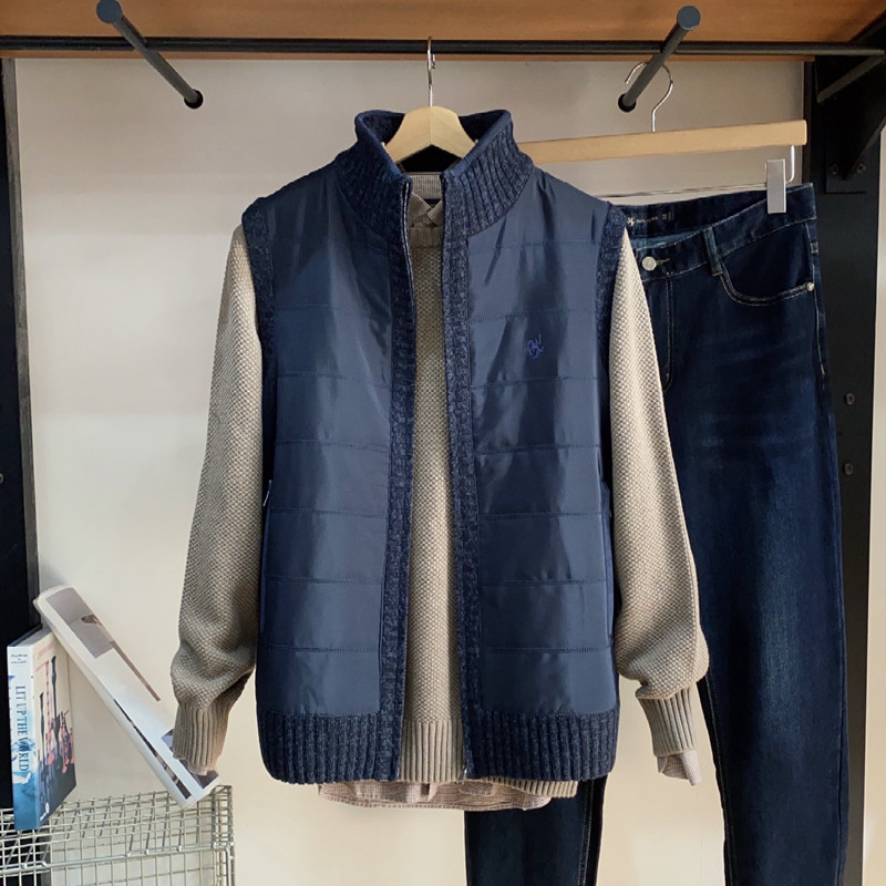 保罗彼得 专柜正品男装针织马甲 立领 拉链设计简约休闲MJDD48990,男装,常规马甲,淘宝优惠券,粉丝福利购,淘宝优惠卷