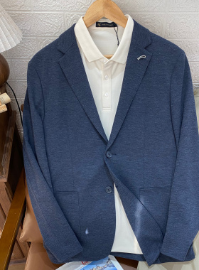 男式平驳领西服外套 保罗彼得专柜正品休闲舒适单西FGEA96450