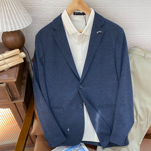 男式平驳领西服外套 保罗彼得专柜正品休闲舒适单西FGEA96450