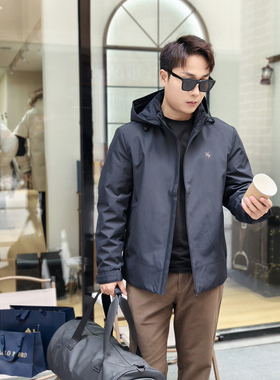 保罗彼得 专柜正品2024新款秋季男士可拆卸帽羽绒服DMDD75790休闲