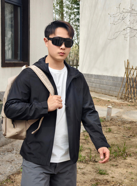 保罗彼得2025新款男士连帽夹克外套黑色超酷舒适亲肤 YCDA73360