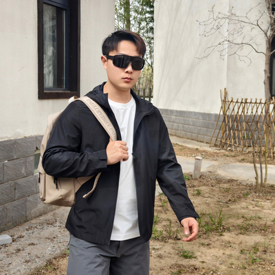 保罗彼得男士黑色夹克外套