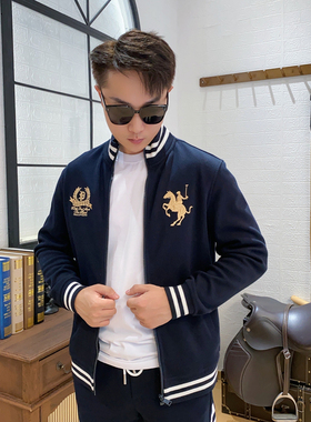 保罗彼得 专柜正品男士夹克外套TBCC48070立领拉链刺绣字母棒球服