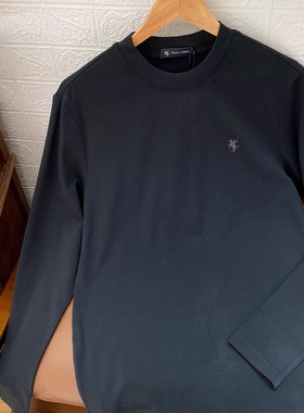保罗彼得专柜正品男士圆领长袖T恤简约舒适热感科技TCECT00093