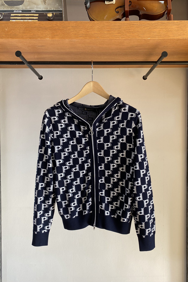 保罗彼得 专柜女士连帽针织开衫 天热桑蚕丝 莱赛尔MLDA39940