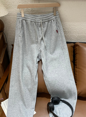 保罗彼得专柜正品新款女士卫裤束脚加绒休闲百搭保暖BWEDK00590