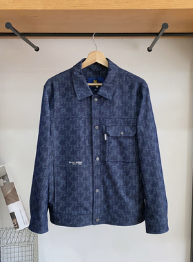 保罗彼得 春装新款男士翻领牛仔茄克RBDA73260 复古印花 时尚潮流