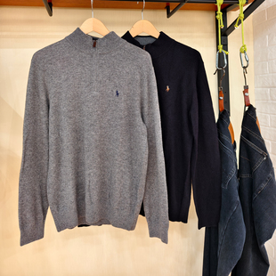 简约时尚 DIV.POLO男式 亲肤柔软 半拉领设计 百搭RF0413434 羊绒衫