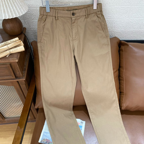 保罗彼得专柜正品男士修身直筒休闲裤春夏季通勤极简风KAFAK00801