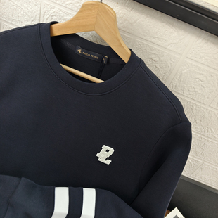 保罗彼得专柜正品 圆领卫衣时尚 百搭休闲卫衣 TBECW00160 男士