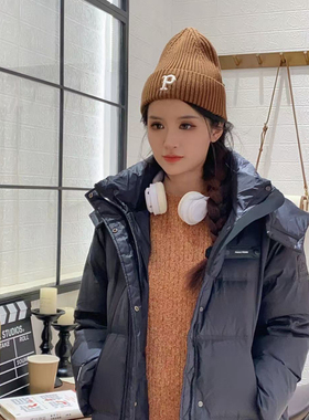 保罗彼得专柜正品女士中长款白鸭绒带帽羽绒服黑色过膝 SCDD76440