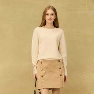 百搭一款 女式 简约时尚 DIV.POLO专柜正品 三色TR0603568 圆领针织衫