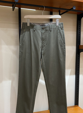保罗彼得正品男士休闲裤百搭专柜同款直筒型军绿舒适 KPDC99325
