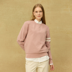 舒适软糯简约时尚 女士圆领长袖 正品 DIV.POLO 百搭TC0553578 针织衫