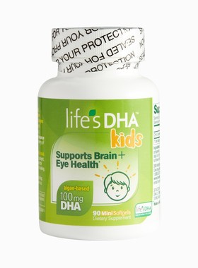 2瓶装美国DSM帝斯曼life's DHA婴幼儿童海藻油盒装