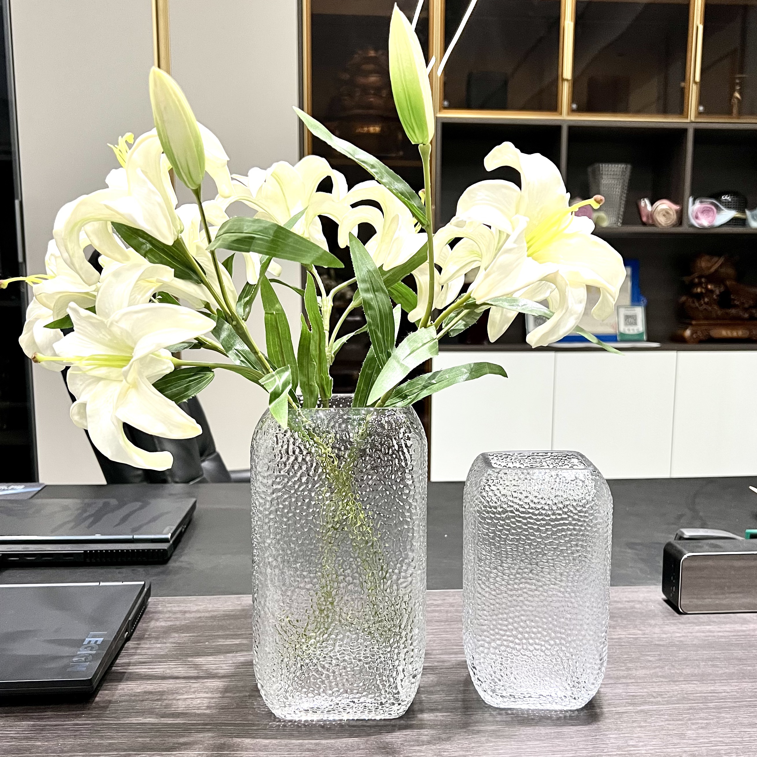 简约玻璃花瓶客厅创意摆件花器