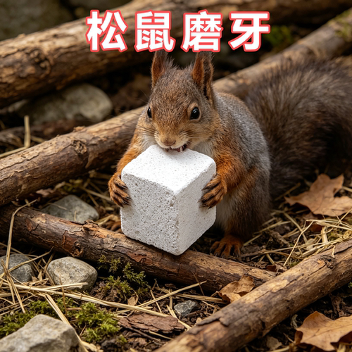 松鼠专用火山岩磨牙石磨牙豚鼠洁齿加钙解闷神器天然玩具磨爪