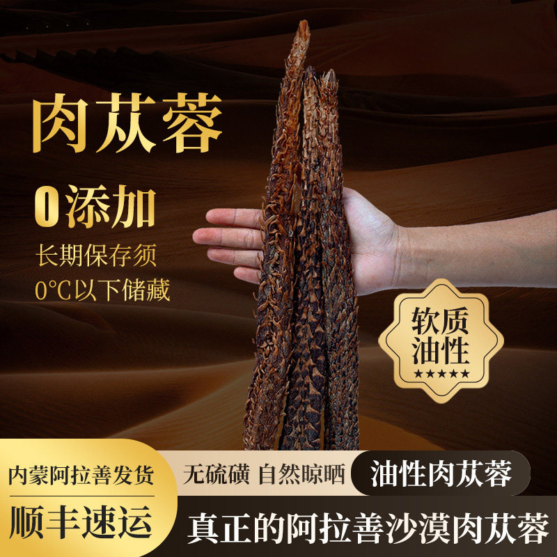 阿拉善肉苁蓉整根中药材油苁蓉