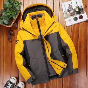 韵达快递工作服冬装外套冲锋衣工装防风防水加厚快递员工服可拆卸