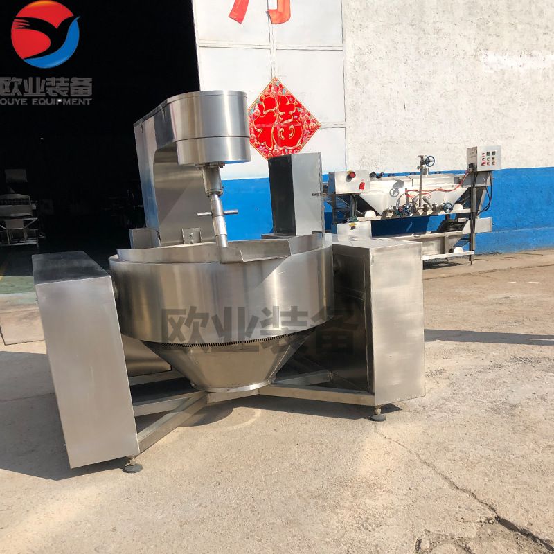 杏仁夹心奶枣炒锅 奶酪搅拌炒锅哪家好 不锈钢全自动棉花糖化糖机