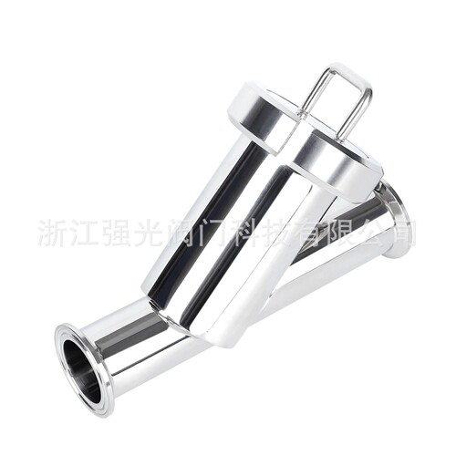 卫生级不锈钢，食品级，Y形过滤器，管道，快装，焊接，304/316