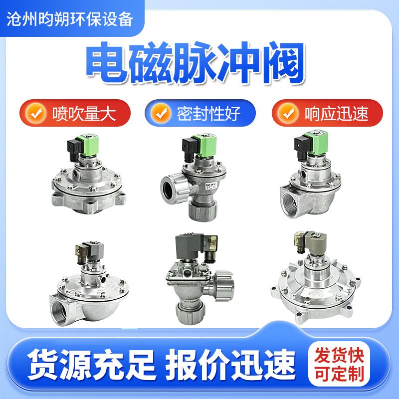 电磁脉冲阀布袋除尘器喷吹气动阀袋式直角淹没阀膜片1寸1.5寸