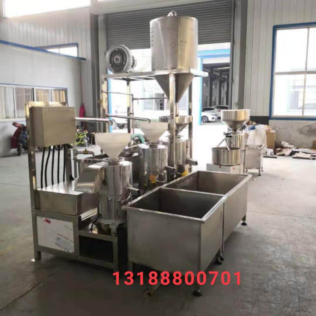工厂货源三联磨浆机 大型自动上豆自动上渣三联磨浆机 磨浆机设备