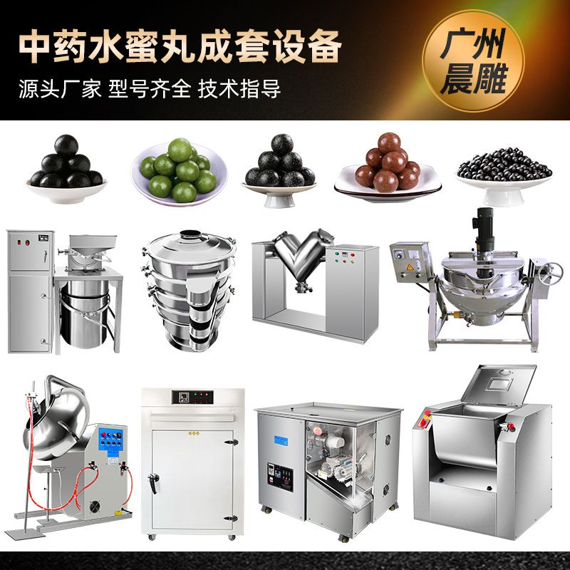 中药水蜜丸成套设备  黄精黑芝麻丸鹿鞭丸制丸生产线 369克蜜丸机