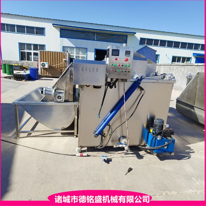 菜系中虎皮凤爪设备 炸虎皮凤爪电加热油炸机 墨鱼丸油炸锅