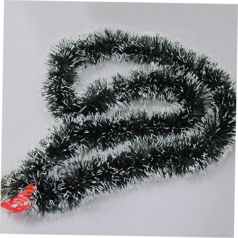 christmas decoration tree Dark green with white edge 圣