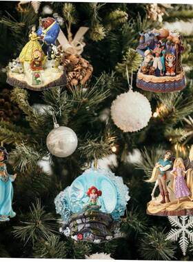 Christmas Pendant Xmas Tree Decoration Princess Flat Cartoon