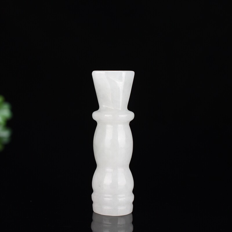 缅甸翡翠嘴文玩斗正品玉石翠玉节节高男士女款过滤嘴送爸爸