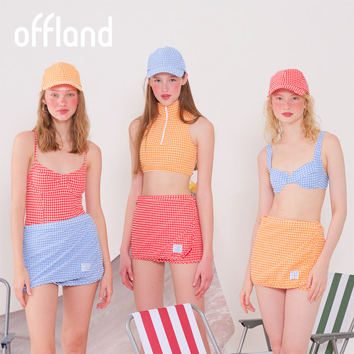 Waterandothers格纹女泳衣