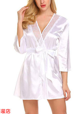 sexy lingerie strappy pajamas nightgown 性感内衣绑带睡衣睡袍