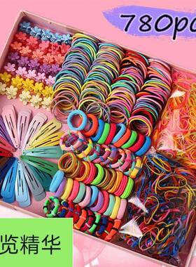 Children hairpin rubber band set simple headdress women