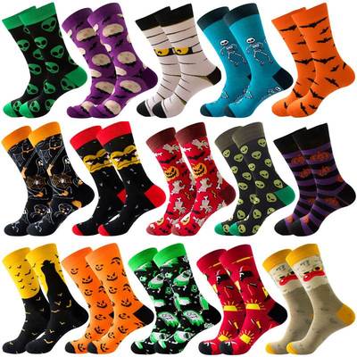 New Colorful Men's Autumn And Winter Socks Halloween Sku