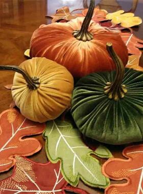S/M/L Sizes Multiple Colors Available Handmade Velvet Pumpki