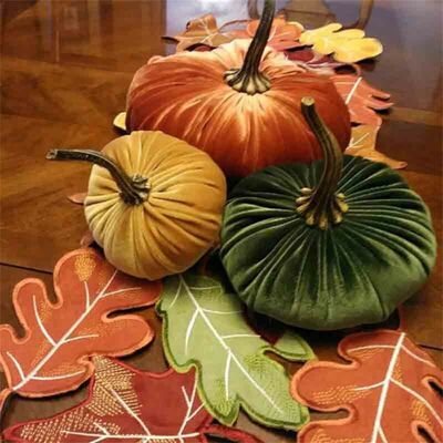S/M/L Sizes Multiple Colors Available Handmade Velvet Pumpki