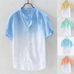 beach shirt hawaiian shirt summer shirts for men cotton T恤