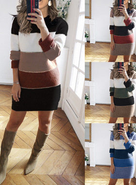 Clothes Women Dress  Autumn Winter thick velvet Dresses