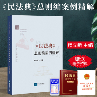 民法典案例精解书系 民事法律 民事权利与义务 民法典总则编案例精解 法律书籍 民法规范 杨立新主编 民法概述 2020新书 民法导论
