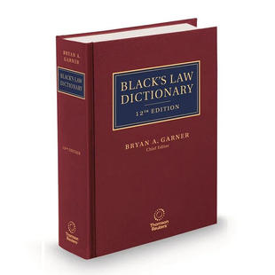 现货正版《布莱克法律大词典》第十二版第12版 (Black’s Law Dictionary, 12th edition) 9798350290899
