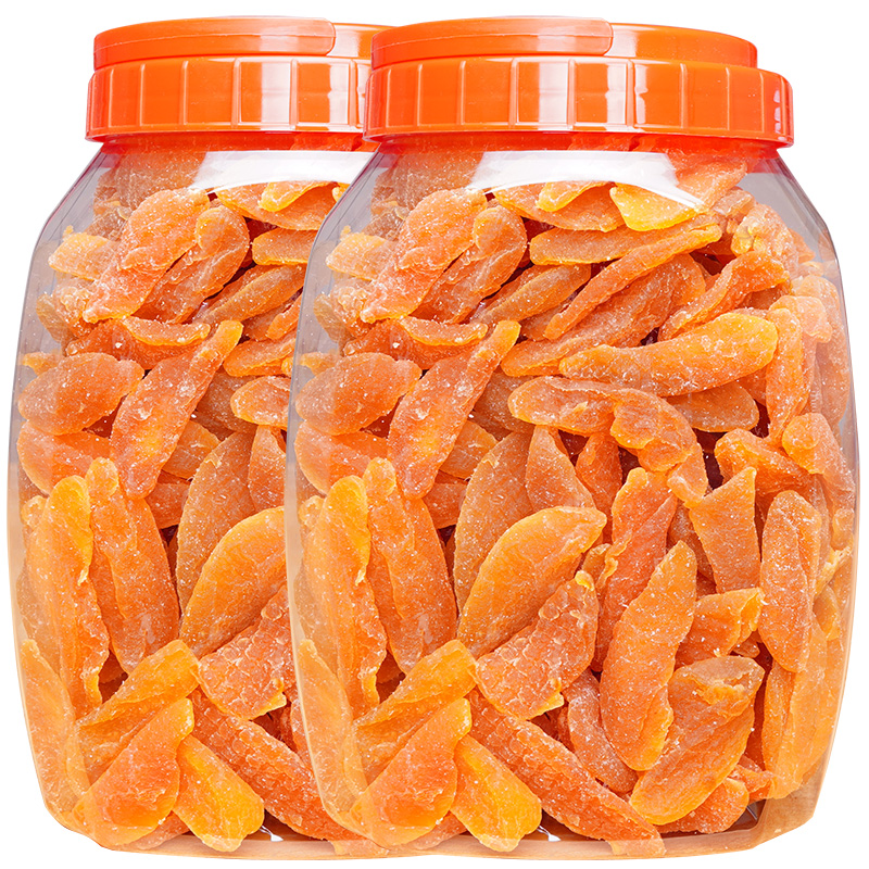 500g包邮盐津零食散装黄桃干