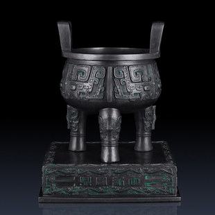 世纪宝鼎客厅复古桌面摆件艺术装饰品三足鼎铜鼎乔迁新居礼品