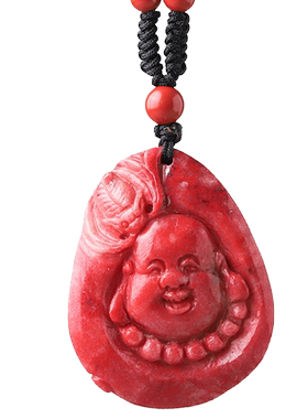 原矿石朱砂吊坠狐狸貔貅本命年