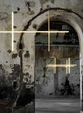 展厅意大利flos线条灯简约现代挑空楼梯间餐厅客厅书房设计师装饰