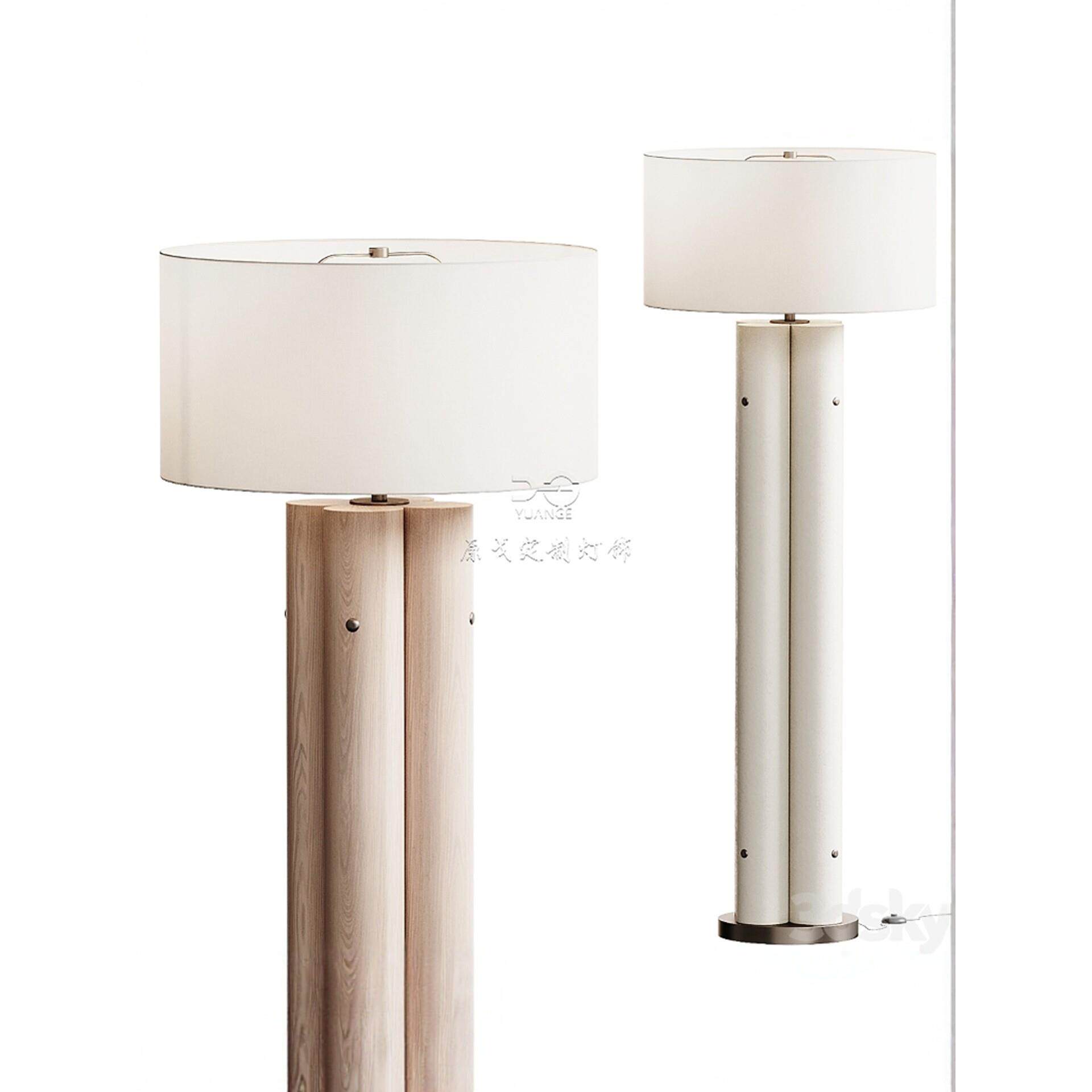 中山工厂直销原木风实木圆柱立灯原戈酒店大堂灯售楼部样板间灯木