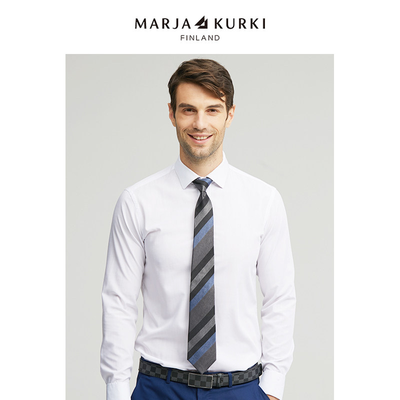 MARJAKURKI玛丽亚古琦条纹商务男士领带正装真丝领带男高级感礼盒