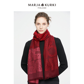 MARJAKURKI玛丽亚古琦羊毛围巾女冬季 高级感礼盒妈妈围巾披肩两用