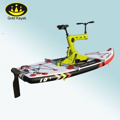 2024 流行款水上自行车 人力动力系统 无电源单人自行车 双人自行